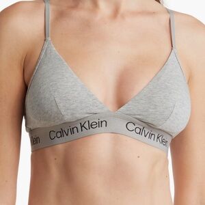 Calvin Klein - NWT Light Gray Triangle Bralette - Large